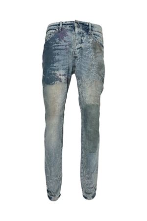 Jeans con stampa Fossil in denim indaco PURPLE BRAND | P001FGII425LTINDIGO